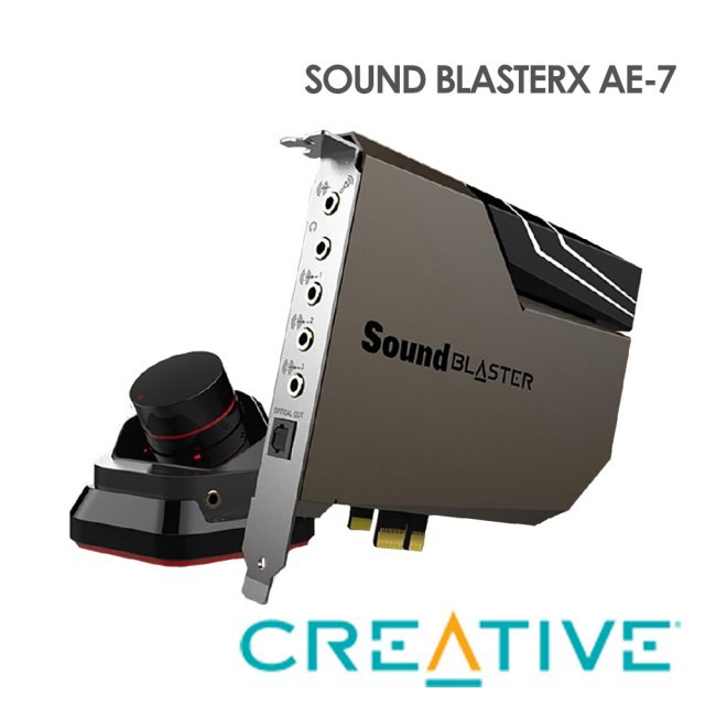 【也店家族 】超殺價!!_音頻出色__CREATIVE 創新未來 SOUND BlasterX AE-7 音效卡