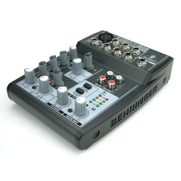 【六絃樂器】全新 Behringer XENYX 502 耳朵牌５軌混音器 / 工作站錄音室 專業音響器材