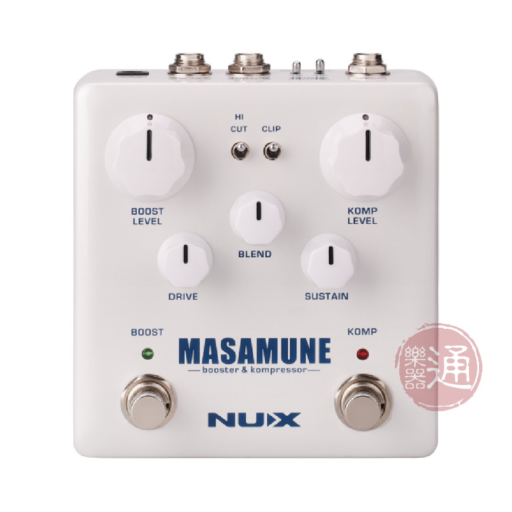 Nux / Masamune NBK-5 增益&壓縮效果器(Booster/Compressor)【樂器通】