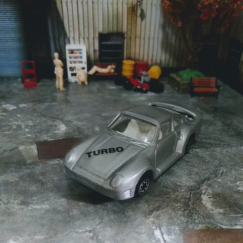 老玩具車PORSCHE 959約7.5公分
