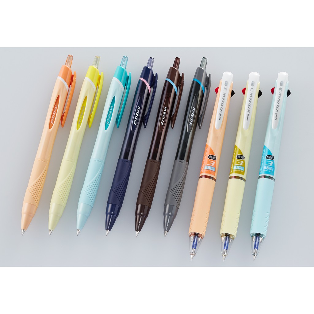 日本製 限定款uni 三菱jetstream 三色溜溜筆限定色0 5mm 紅藍黑3色 蝦皮購物