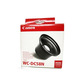 CANON WC-DC58N 原廠廣角鏡(0.7X) 鍍膜抗耀光耐刮傷/銳利度透光高 58mm口徑適用各款