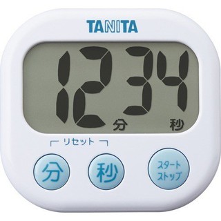【小胖日貨】現貨 日本 TANITA 大螢幕顯示 100分計 電子計時器 ◎白色◎TD-384-WH