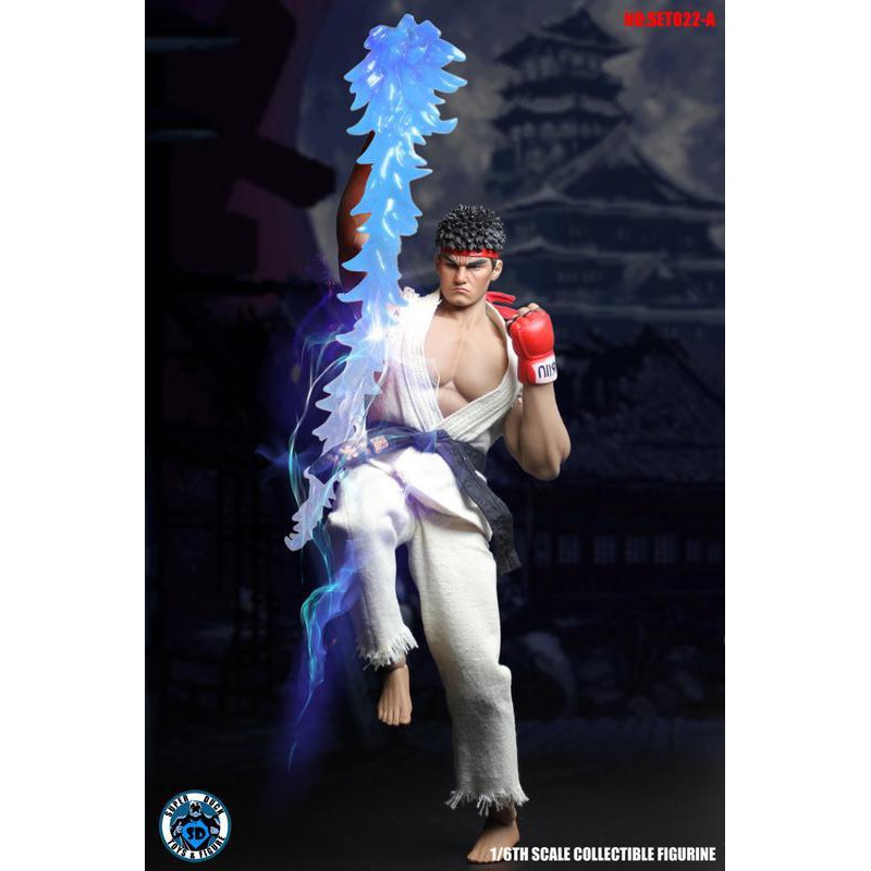 {克拉克玩具}快打旋風 龍 特效配件 1/6公仔 人偶 12吋 升龍拳 波動拳 可用鋼鐵人