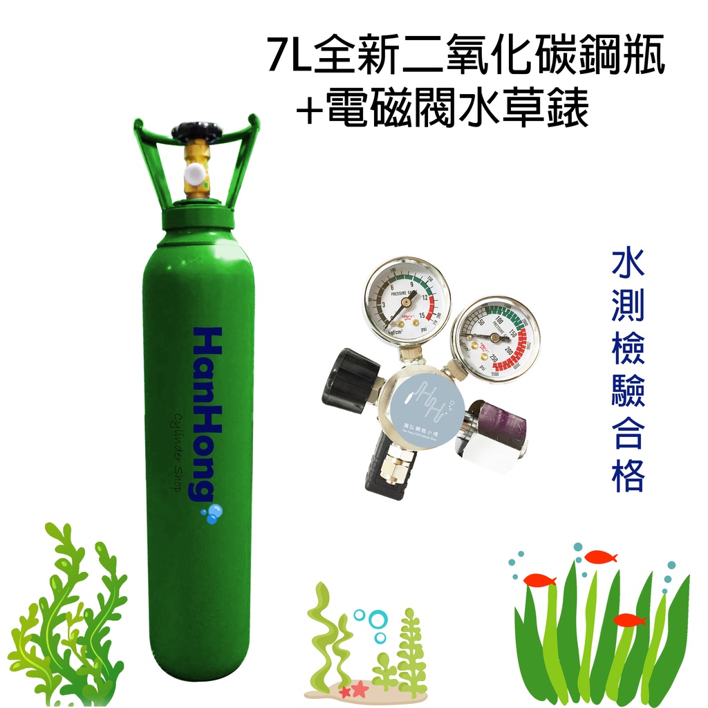 瀚弘鋼瓶小棧 二氧化碳鋼瓶co2錶co2鋼瓶養殖錶電磁閥減壓器插電錶水草錶養魚水族 蝦皮購物