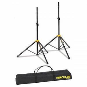 【傑夫樂器行】 HERCULES SS200BB 舞台專用音箱架 一組二支 喇叭架 含收納袋