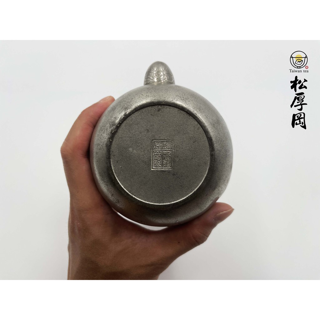 ≪超目玉☆12月≫ 直販販売品 【正錫 薩摩山嵜作】錫製茶筒 在銘 骨董