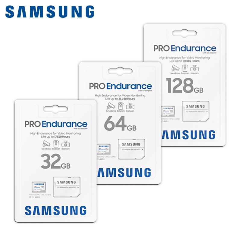 【台灣保固】SAMSUNG PRO Endurance micro SD 32G 64G 128G U3 耐用 記憶卡