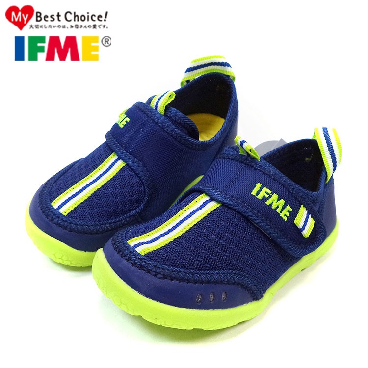 童鞋/日本IFME兒童透氣網布機能水洗涼鞋(15-19公分)藍