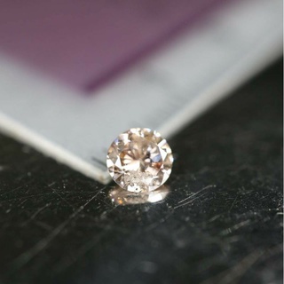 天然無處理澳洲粉紅鑽石Pink Diamond 0.18克拉圓形切面裸石附GIL國際証書