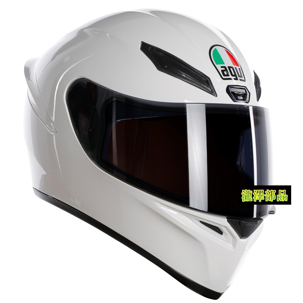 瀧澤部品 義大利 AGV K1 全罩安全帽 亮白 素色 透氣舒適 輕量 內襯全可拆 雙D扣 亞洲版 K-1 通勤