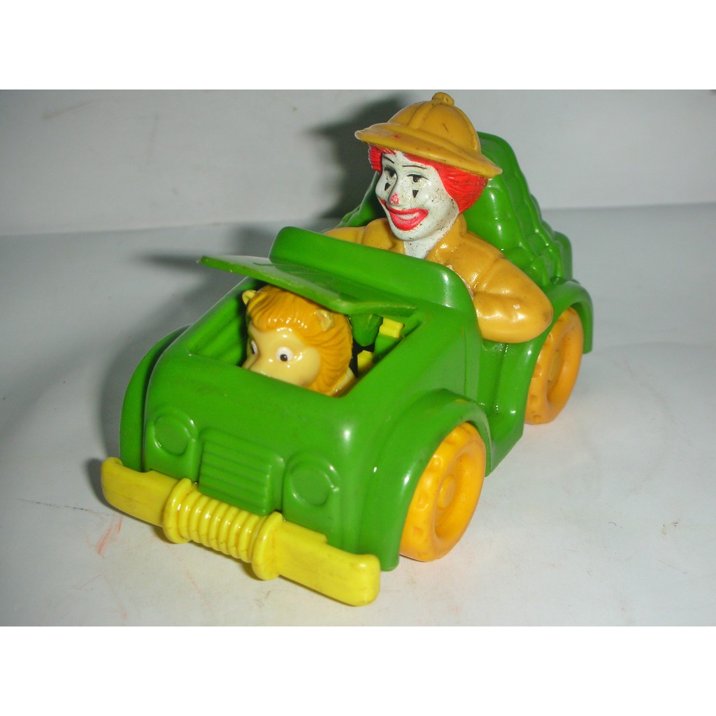 aaS1皮1商旋.(企業寶寶玩偶娃娃)近全新1996年麥當勞發行麥當勞叢林探險隊-麥當勞叔叔吉普車!--距今已有22年