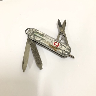 ［沐沐屋］victorinox 迷你 58mm 透明銀 0.6226.T7 LED 白燈 維氏瑞士刀
