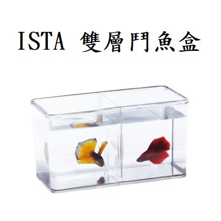 [魚樂福水族]  ISTA 伊士達 雙層鬥魚盒 鬥魚盒 鬥魚缸 高透明壓克力材質 有上蓋 隔離盒 I-926