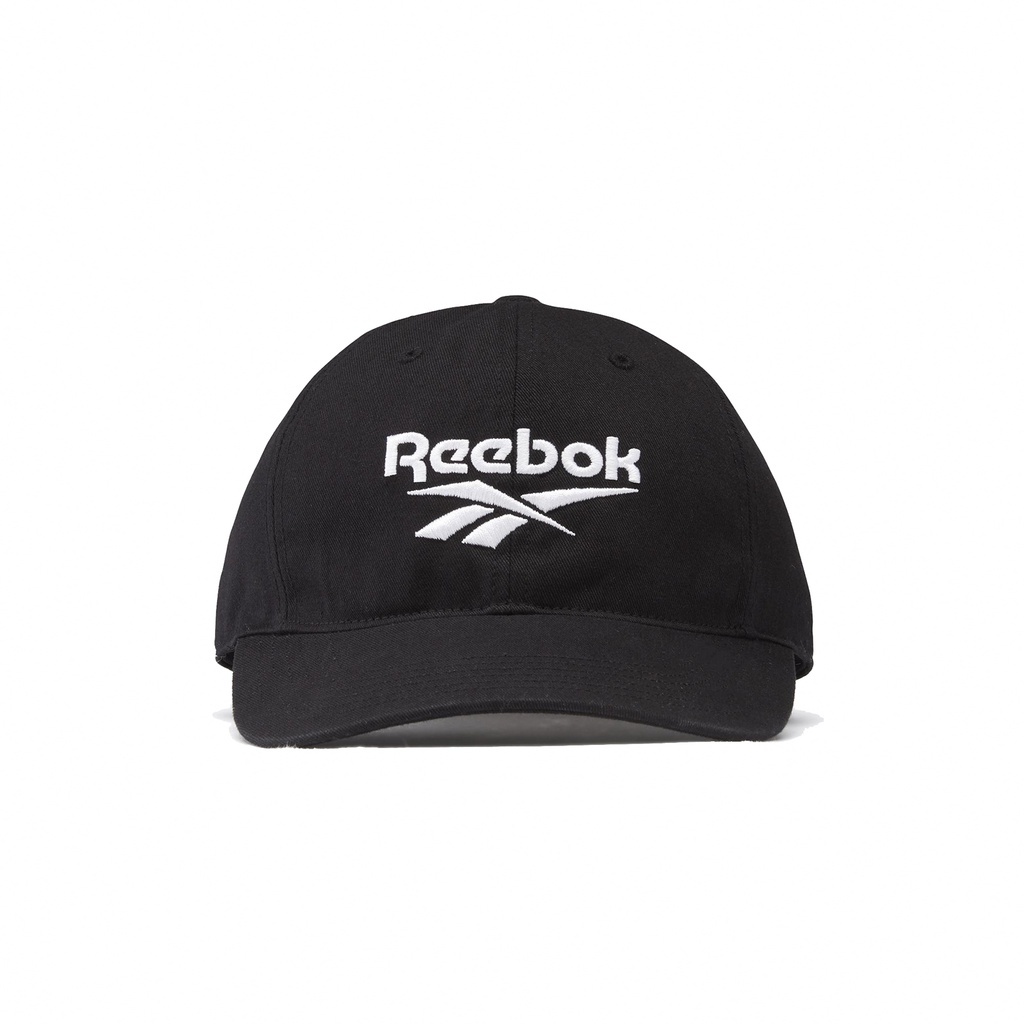Reebok 帽子 CL FO Vector 男女款 黑 老帽 棒球帽 斜紋布 刺繡 【ACS】 FL9597