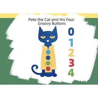 Pete the cat and his groovy button 不織布繪本故事教學教具，現貨