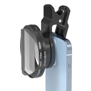 Knightx 高清鏡頭通用夾 58mm 特殊效果濾鏡棱鏡手機廣角微距相機