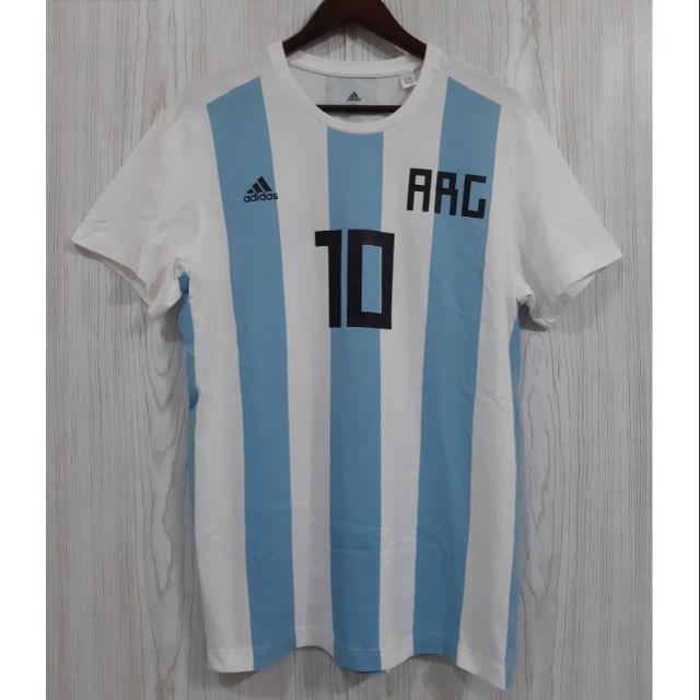 （客訂勿下標）全新正品Adidas阿根廷世足梅西MESSI 男圓領T恤XL