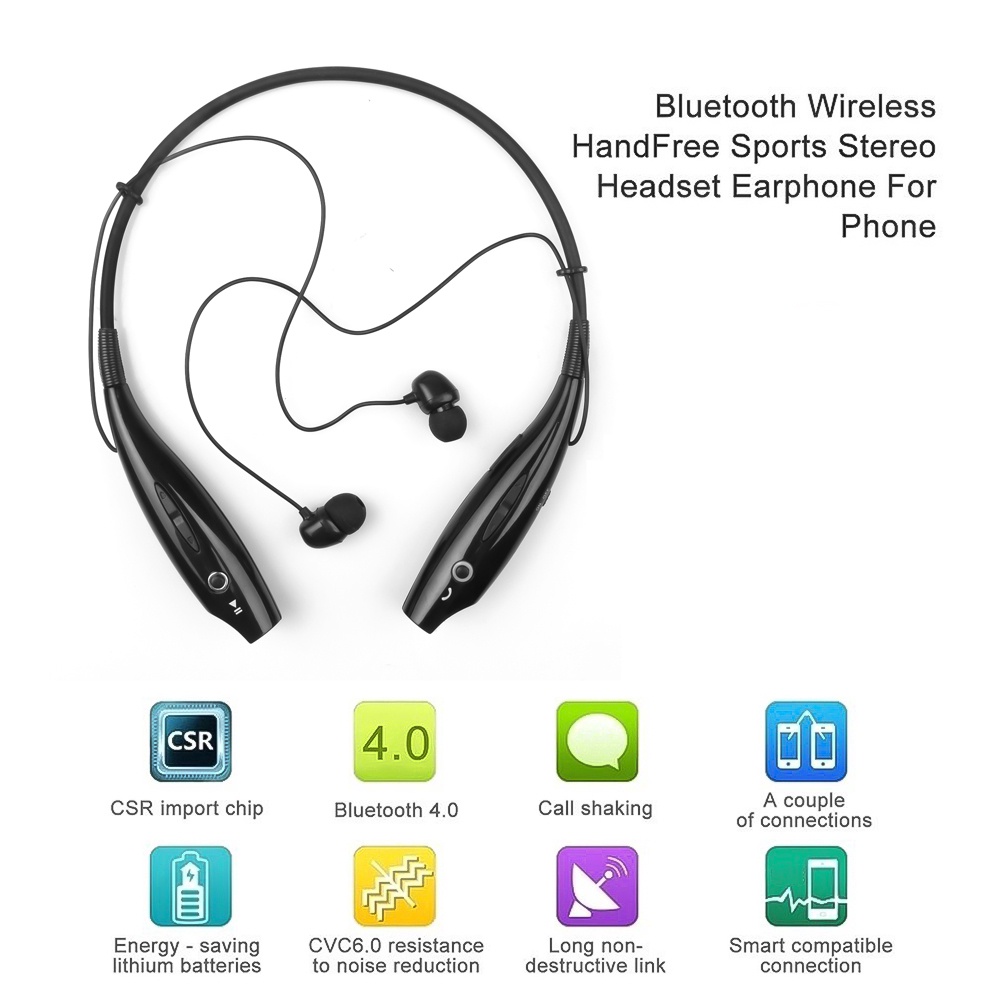 HBS730 Wireless Bluetooth Handsfree Headphone Headset Sport