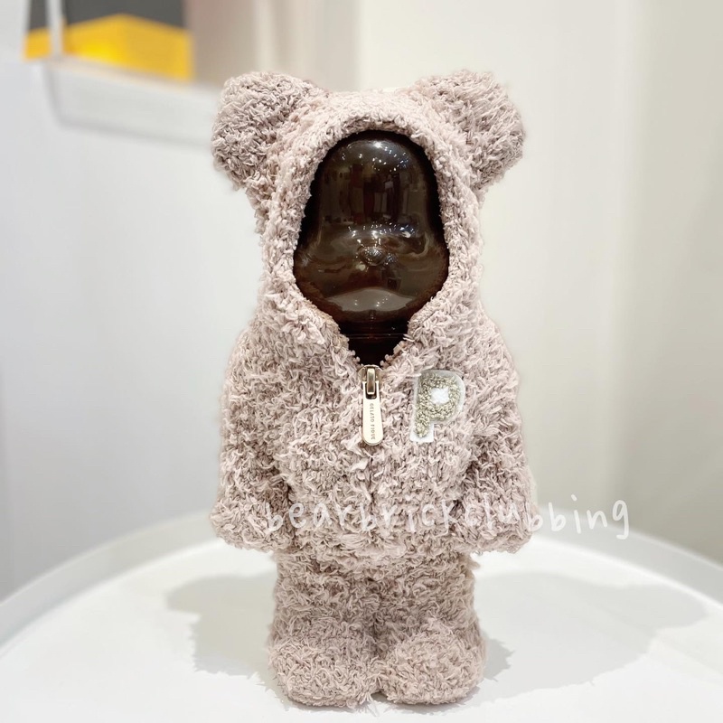 Be@rbrick《全新現貨》棕色款-睡衣熊400%、1000%