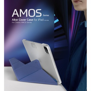 (磁扣版-無筆槽) JTL JTLEGEND iPad Pro 2021 Amos 11吋 相機快取多角度折疊布紋皮套