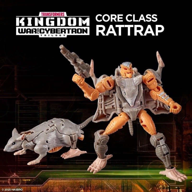 二手 變形金剛 王國 WFC-K2 野獸戰爭 老鼠 大灰鼠 C級 core Rattrap 核心 野獸之戰