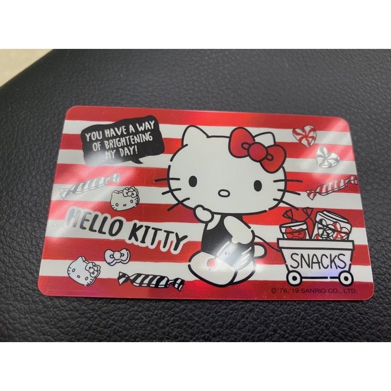 HELLO KITTY SNACKS悠遊卡 KITTY閃卡悠遊卡 KITTY悠遊卡