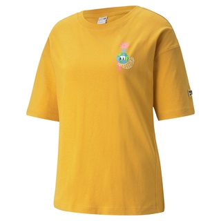 PUMA 流行系列Downtown短袖T恤(F) 短袖上衣 女 黃色 53167937