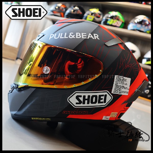 Yb騎士補給 Shoei X 14 Black Concept 2 0 冬測全罩安全帽 蝦皮購物