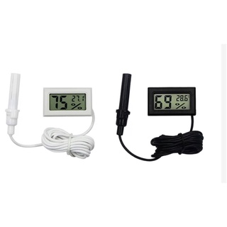 嵌入式電子溫濕度計，線長1.5米