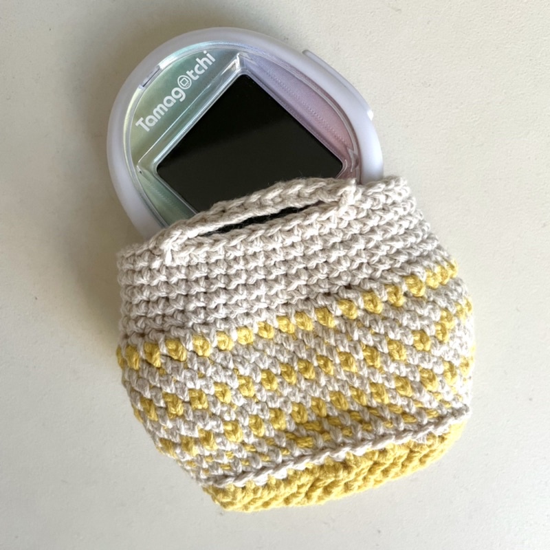 手工製 保護套 編織小提袋 Tamagotchi smart 電子雞 塔麻可吉 娃包