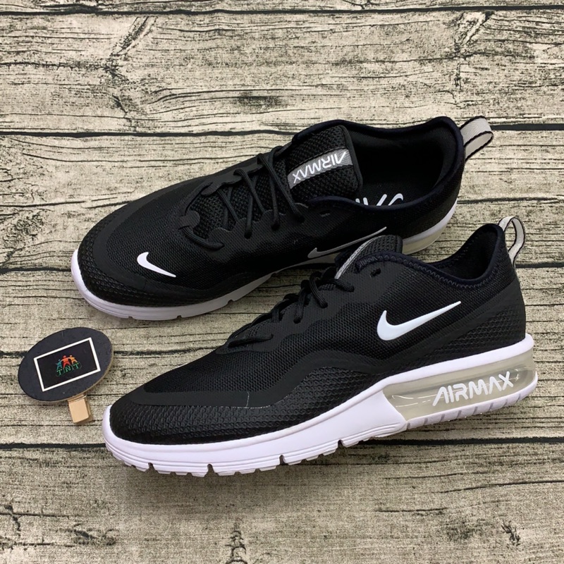 《TNT》NIKE AIR MAX SEQUENT 4.5 男 氣墊 避震 耐磨 慢跑鞋 黑白 BQ8822001