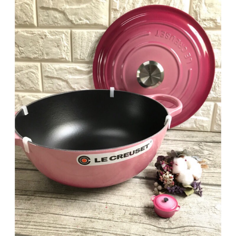 (全新現貨)Le creuset 野莓粉26cm 媽咪鍋