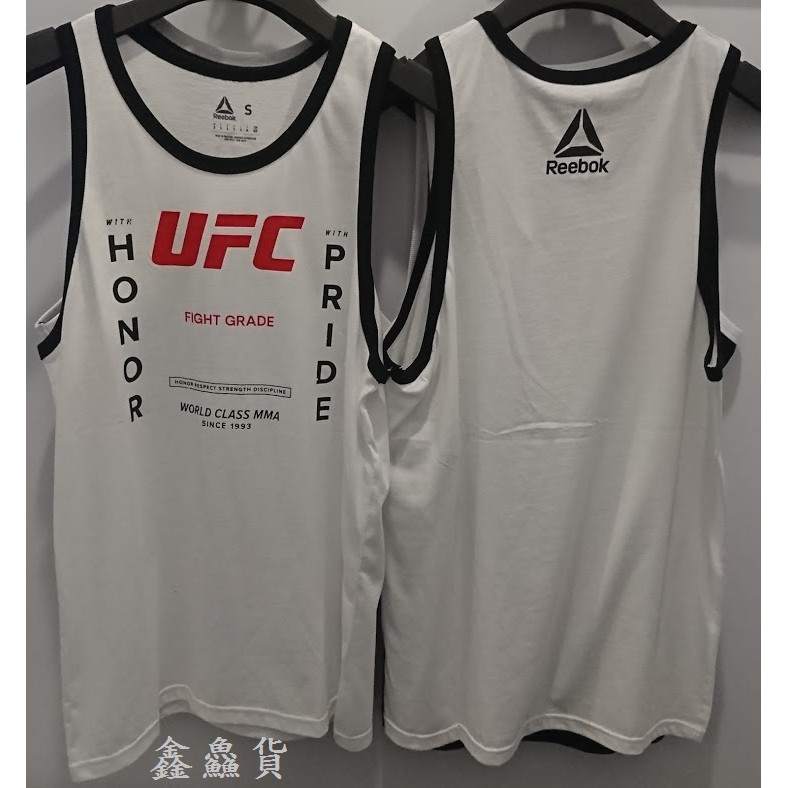 2019 八月 REEBOK UFC FG TANK 運動 背心 白黑紅 黑白紅 FJ2855 FJ2856