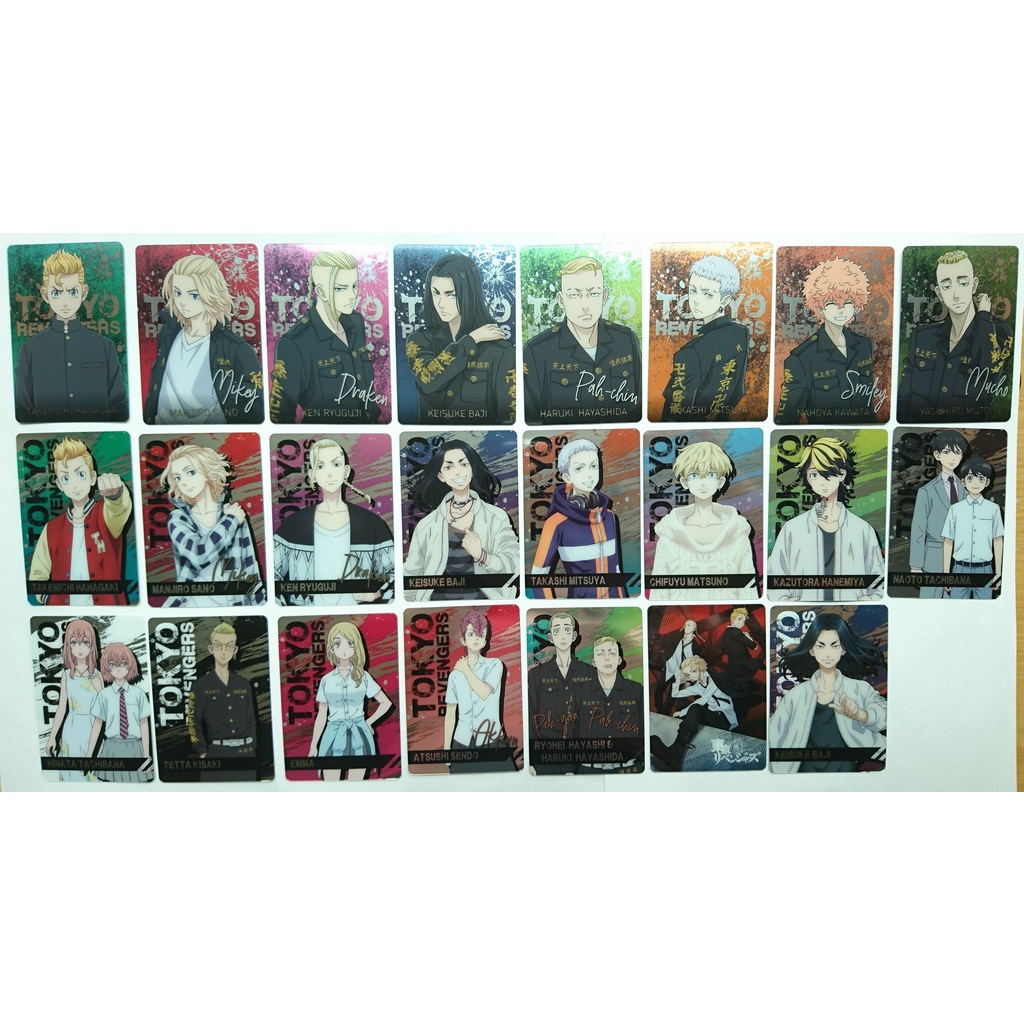 【東京復仇者】日空版 (現貨) 金屬卡 花垣武道 佐野萬次郎 Milkey 龍宮寺堅 三谷隆 場地圭介 松野千冬