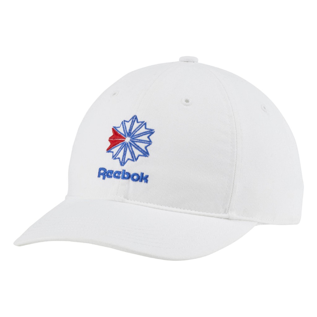 【愷斑】DH4523 原價$780 REEBOK 運動 帽子 棒球帽 經典 白 #2644