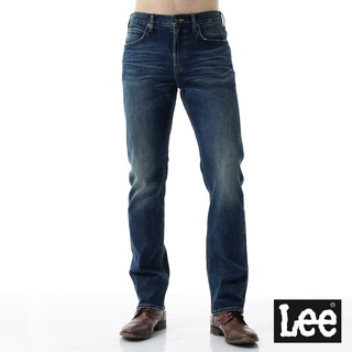 Lee 743 中腰舒適直筒牛仔褲 男 深藍 Modern LL1702406KY