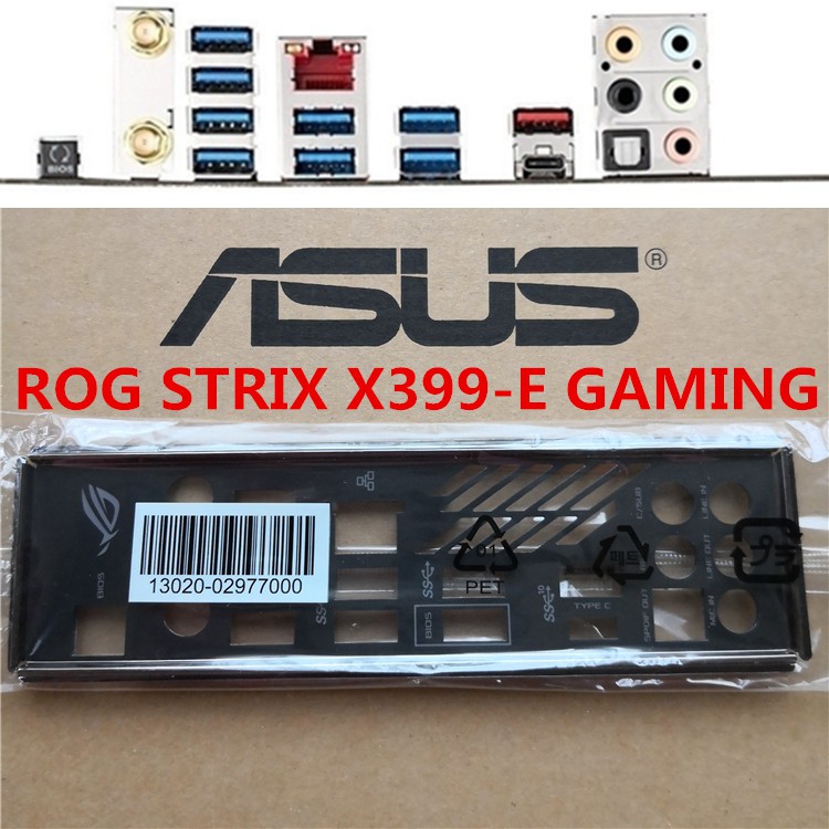 ASUS 華碩 ROG STRIX X399-E GAMING  全新彩色原裝 加厚海綿抗輻射 後檔板 後檔片