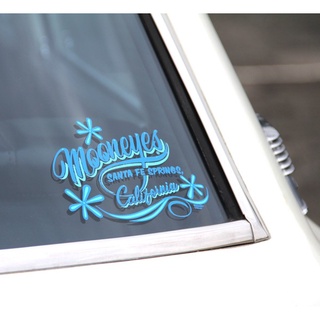 (I LOVE樂多)MOONEYES California Pinstripe Sticker細條紋月亮 轉印 貼紙