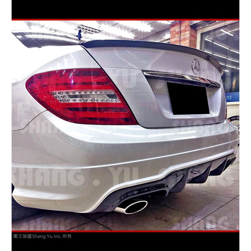 BENZ C-Class W204 後保桿 空力套件 C300 C250 C63 AMG