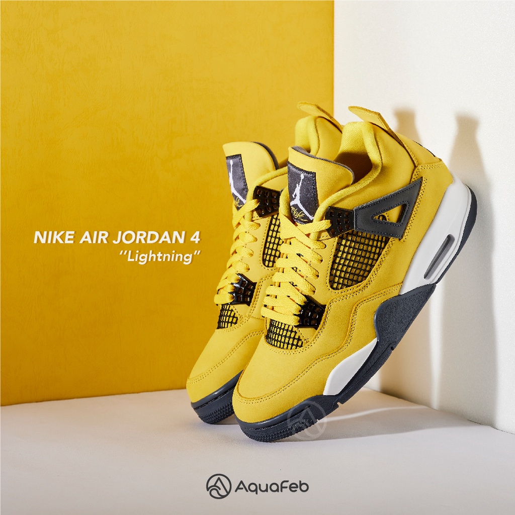 Nike Air Jordan 4 Retro Lightning 男 黃灰 閃電AJ4 籃球鞋 CT8527-700