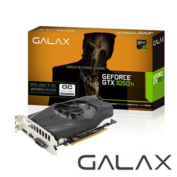 GALAX GTX 1050 Ti OC 4GB DDR5 / GTX1050Ti4G 顯示卡 全新