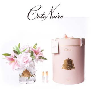 台灣總代理結束出清價現貨快出【法國 Cote Noire 寇特蘭】百合&玫瑰花束透明瓶(贈10ml精油x2)公司貨非平輸