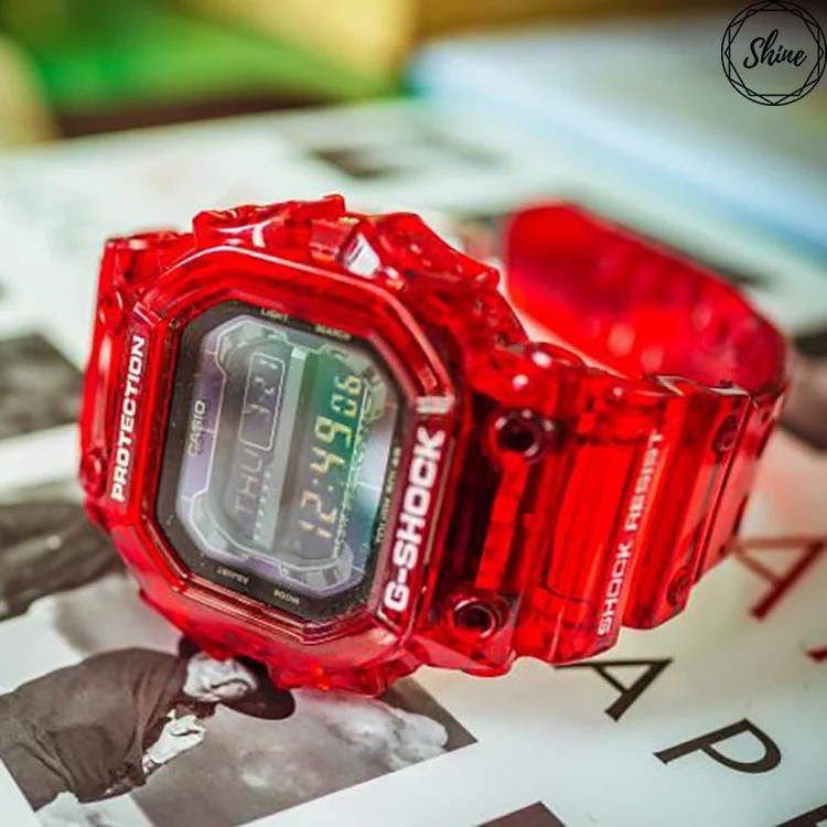 客製G-Shock GX-56 GXW-56 紅色水晶果凍代用 錶帶 錶殼