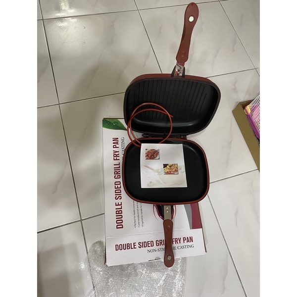 double sided grill fry pan 雙面鍋32公分