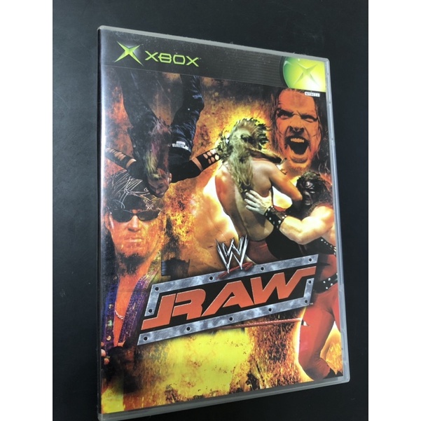 免運出清 XBOX W美式摔角 RAW 正版光碟 現品如圖  盒書具在 （原版綠色盒已斷裂，改透明盒裝） 免運費出清