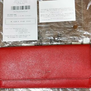 Coach 49350 紅色長夾