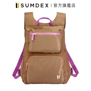 Sumdex｜貼身輕巧薄型後背包 NOA-724TK 卡其色 官方旗艦店