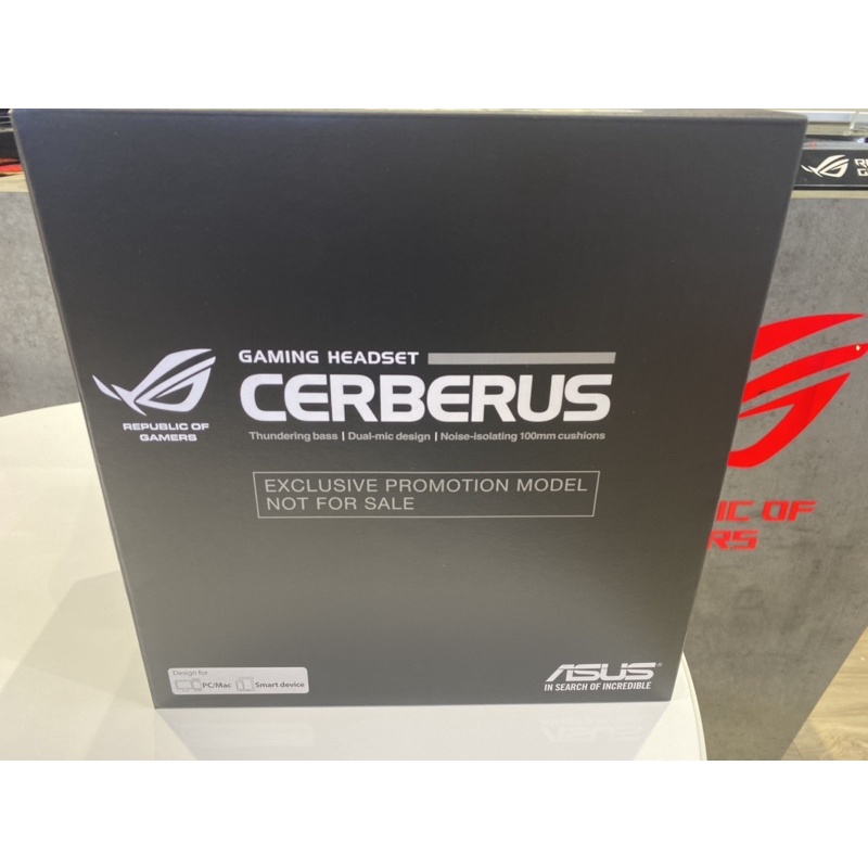 ASUS 華碩 CERBERUS 賽伯洛斯 ROG 電競耳麥 玩家共和國 耳機麥克風  全新可面交