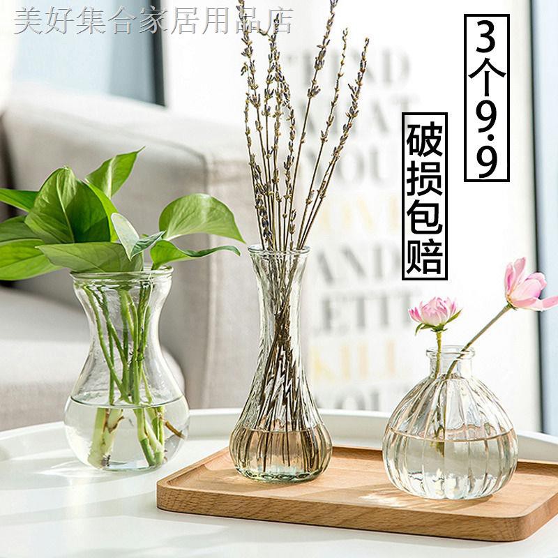 花盆插花花瓶水培容器 創意簡約水培植物玻璃花瓶花盆透明風信子水養綠蘿觀音竹插花瓶 蝦皮購物